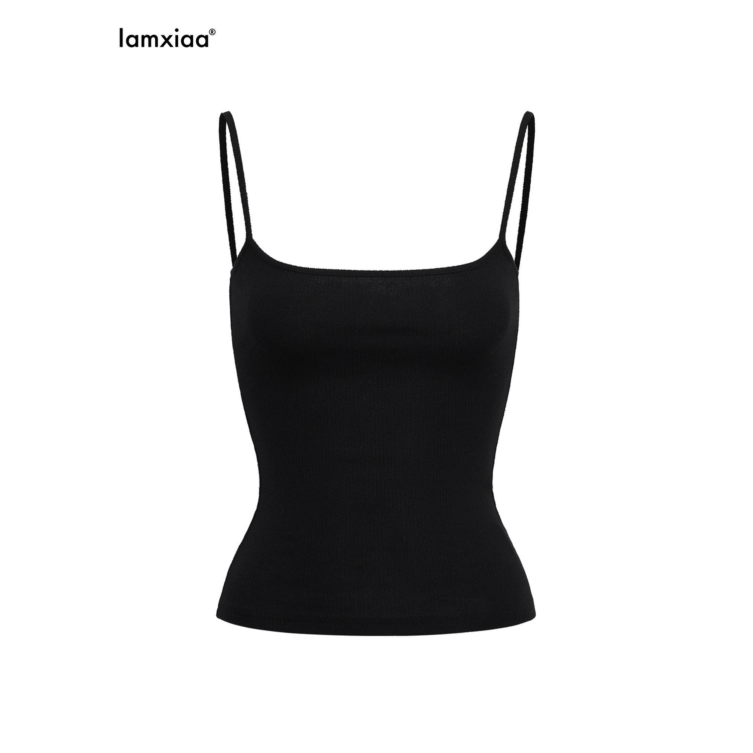 iamxiaa_Ribbed_Knit_Slim_Fit_Thin_Straps_U_Neck_Women&
