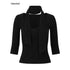 iamxiaa_Ribbed_Knit_Tie_Neck_V-neck_Women&