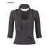 iamxiaa_Ribbed_Knit_Tie_Neck_V-neck_Women&