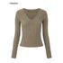 iamxiaa_Ribbed_V-neck_Soft_Fuzzy_Yarn_Vintage_Slim_Cropped_Women&