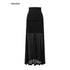 iamxiaa_Ribbed_Waist_Back_Slit_Sheer_Tulle_Micro_A_Line_Slim_Women&