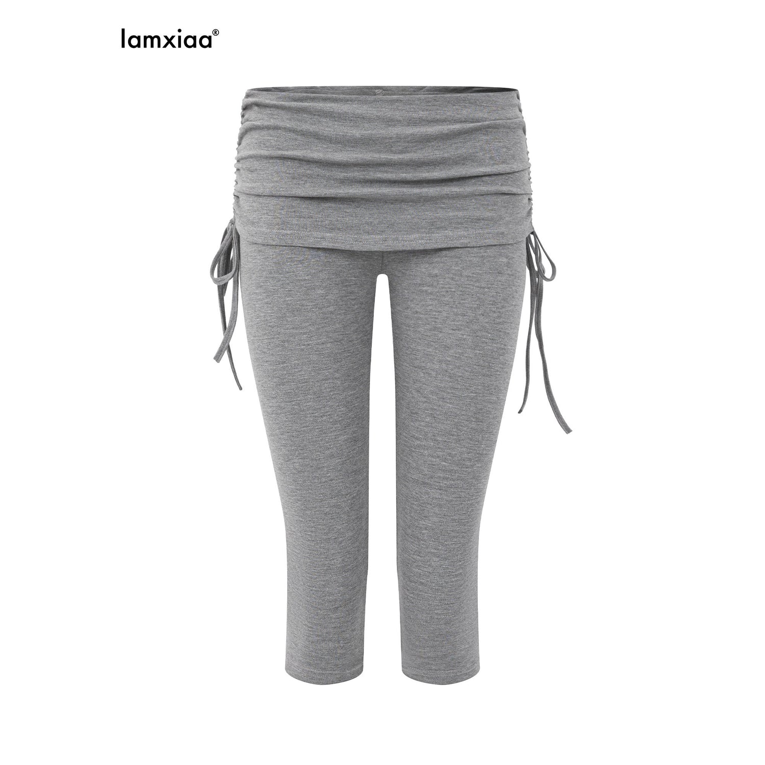iamxiaa_Ruched_Drawstring_Panel_Low_Waist_Women&