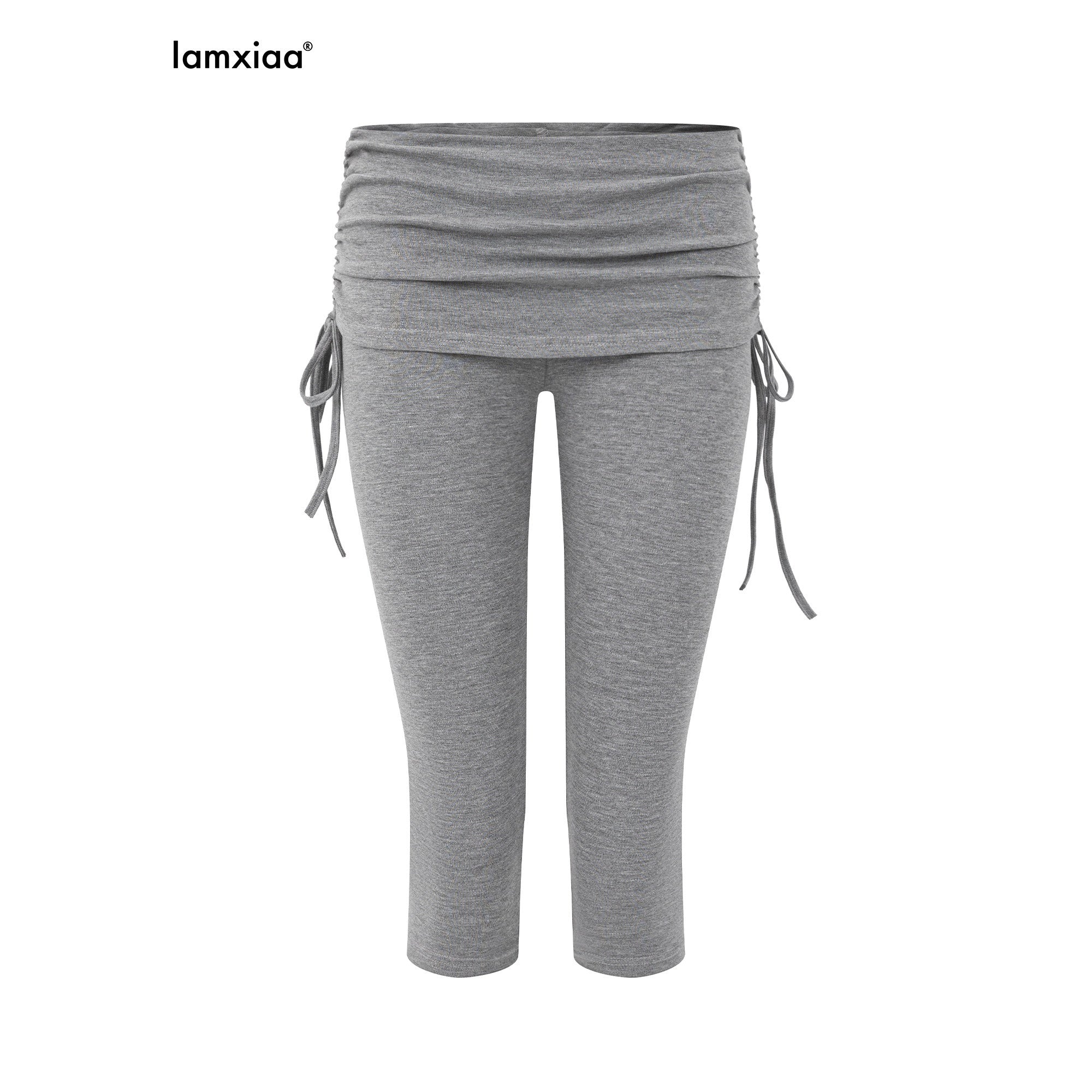 iamxiaa_Ruched_Drawstring_Panel_Low_Waist_Women&