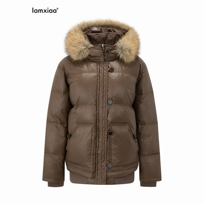 iamxiaa_Satin_Sheen_Detachable_Fur_Hood_H_Silhouette_Women&