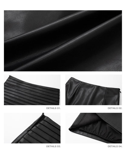 iamxiaa Sculptural Multi Pleat Slim Straight Women&