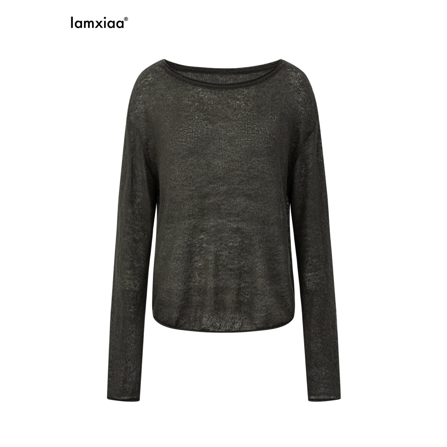 iamxiaa_Sheer_Boat_Neck_Drop_Shoulder_Women&