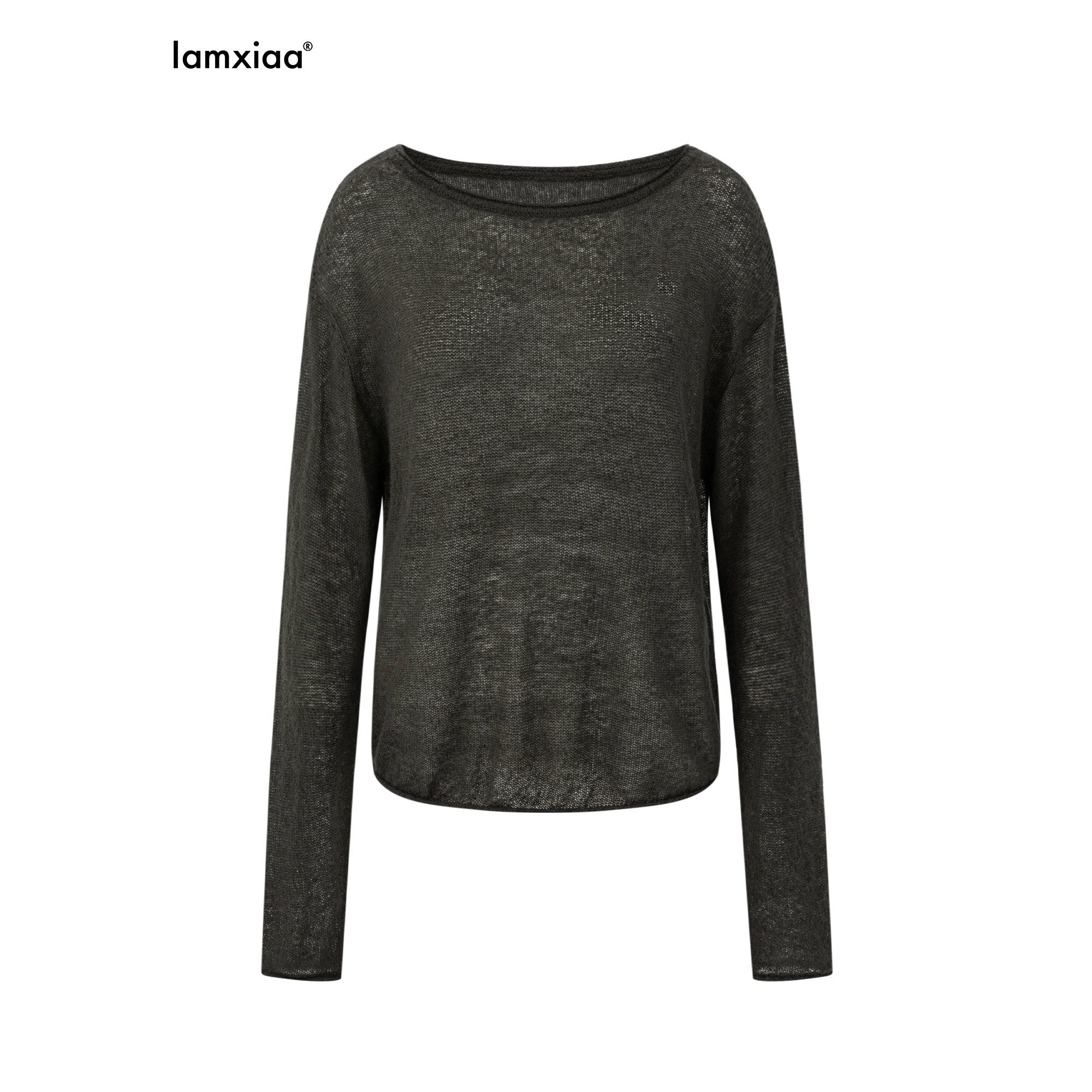 iamxiaa_Sheer_Boat_Neck_Drop_Shoulder_Women&