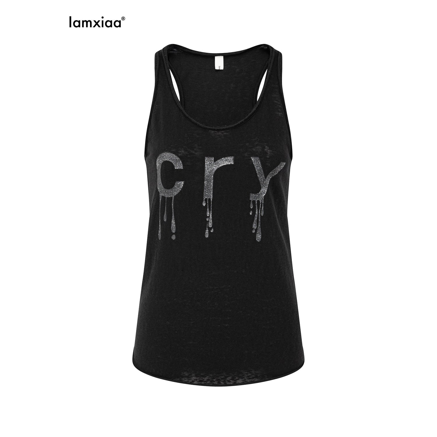 iamxiaa_Silver_Shimmer_Snowflake_Print_U_Neck_Racerback_Women&