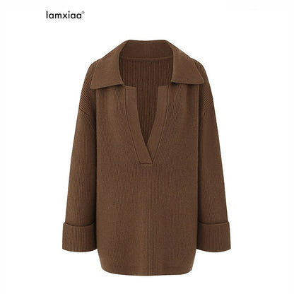 iamxiaa_Slouchy_Oversized_V-neck_Relaxed_Outerwear_Women&