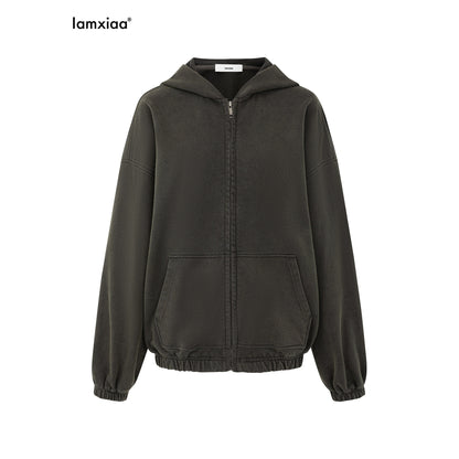 iamxiaa_Snowflake_Wash_Hooded_Baggy_Cropped_Women&