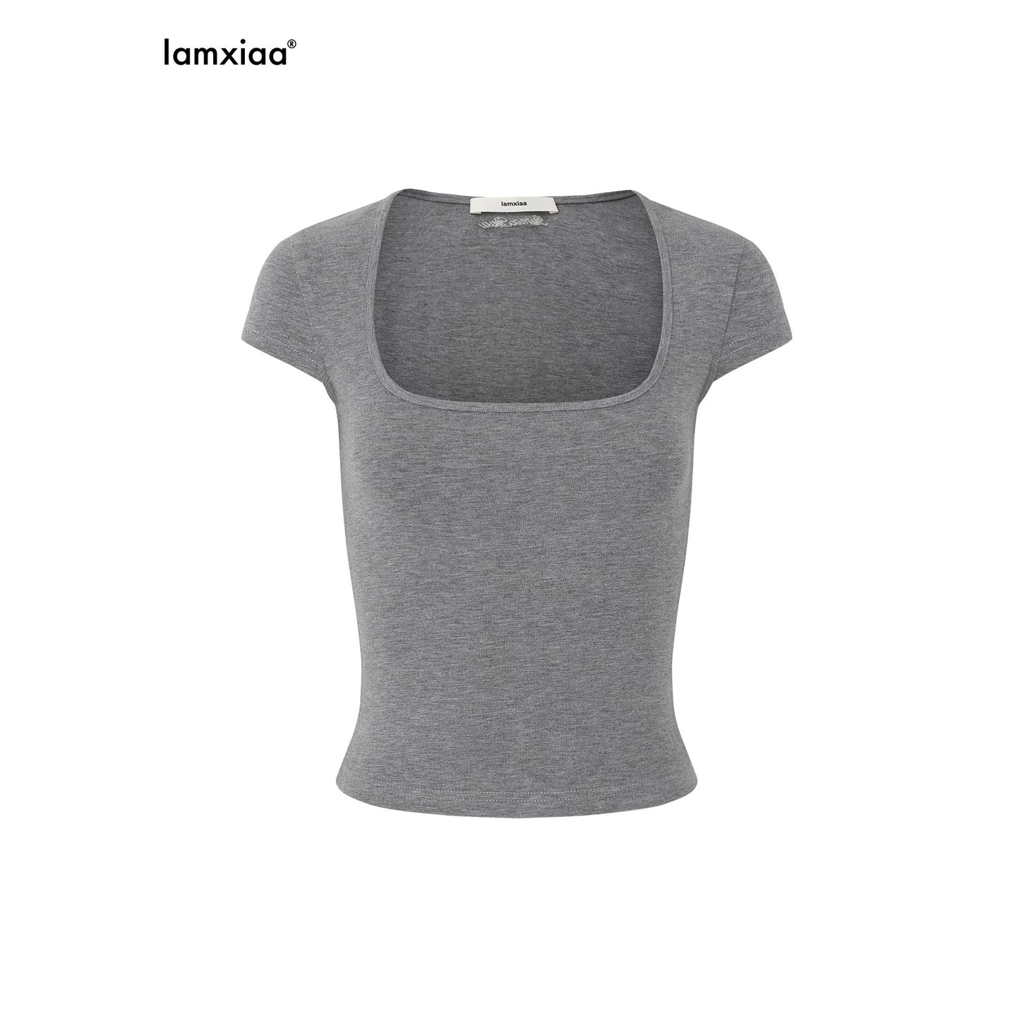 iamxiaa_Square_U_Neck_Small_Flutter_Sleeves_Set_In_Shoulder_Slim_Fit_Women&