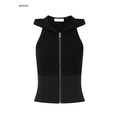 iamxiaa_Star_Rhinestone_Waffle_Knit_Hooded_Slim_Fit_Women&