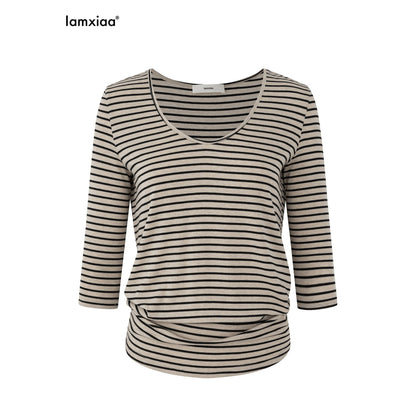 iamxiaa_Striped_U_Neck_Slim_Fit_Women&