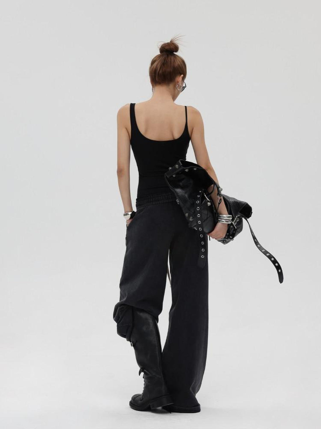 iamxiaa Studded Asymmetric Strap Slim Fit Women&