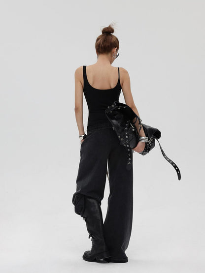 iamxiaa Studded Asymmetric Strap Slim Fit Women&