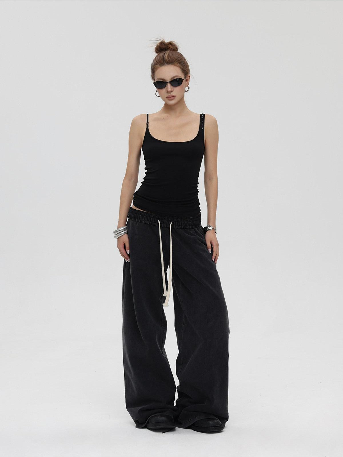iamxiaa Studded Asymmetric Strap Slim Fit Women&