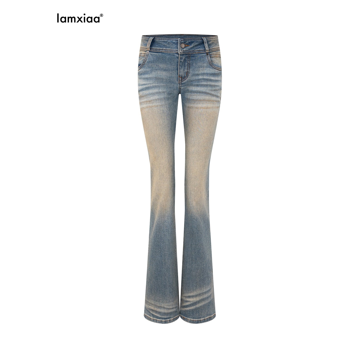 iamxiaa_Tan_Washed_Low_Rise_Embroidered_Back_Waist_Women&