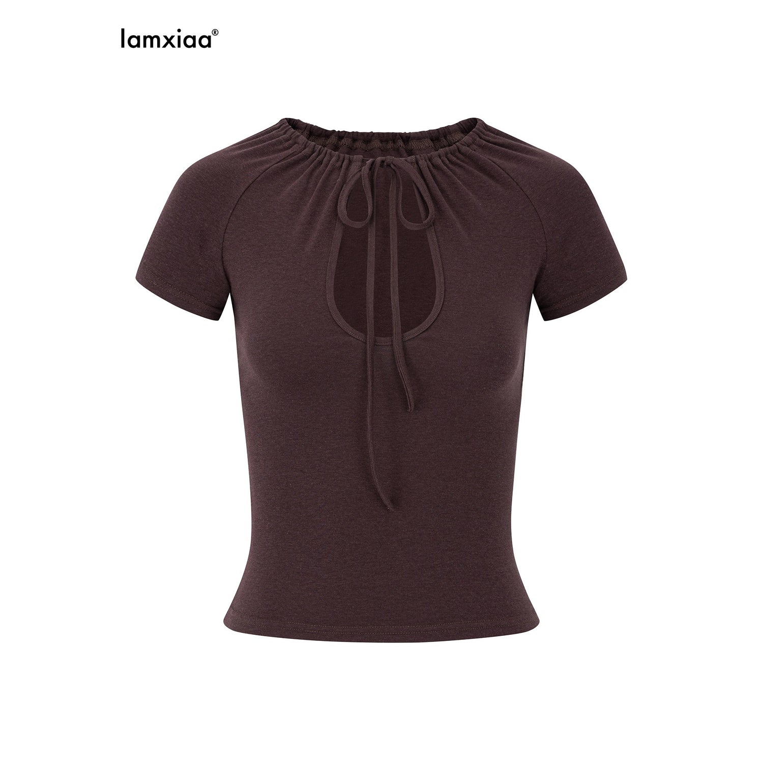 iamxiaa_Teardrop_Cutout_Adjustable_Drawstring_Raglan_Women&