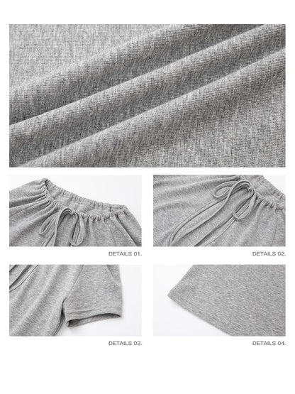 iamxiaa Teardrop Cutout Adjustable Drawstring Raglan Women&
