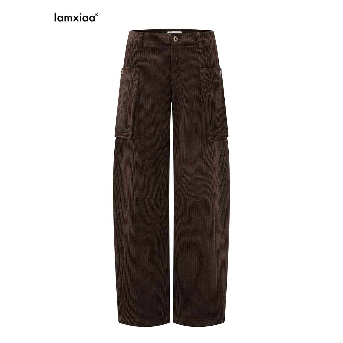 iamxiaa_Textured_Corduroy_Low_Rise_Straight_Leg_Pocket_Women&