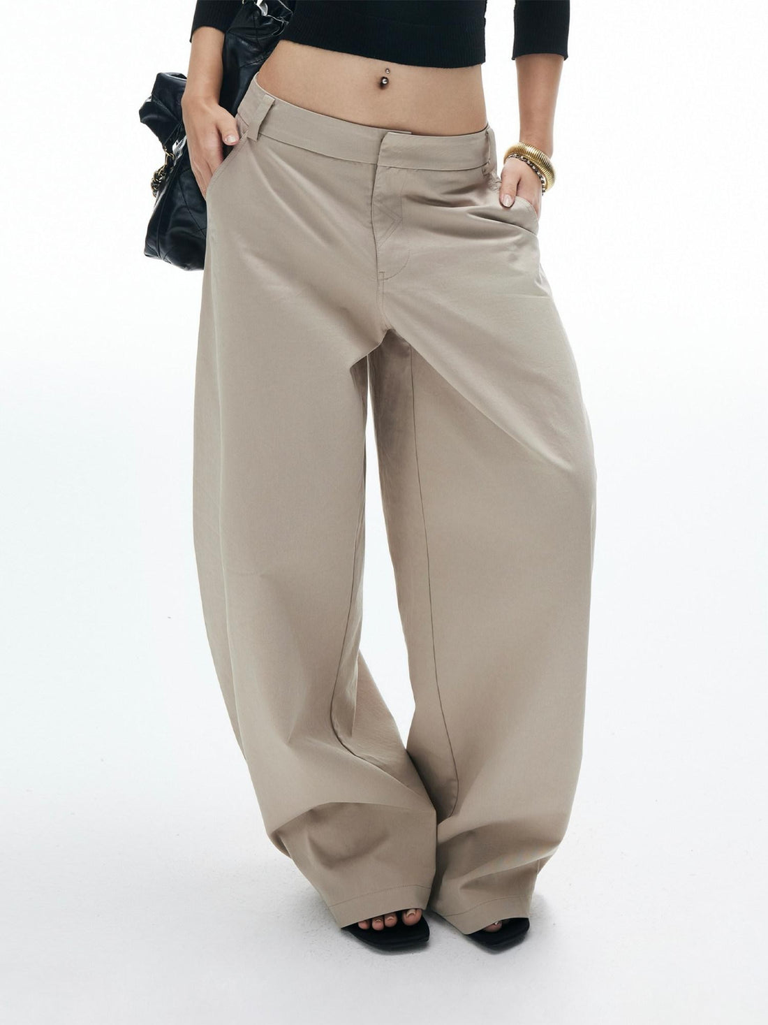 iamxiaa Twill Curved Seam 3d Arc Cut Women&