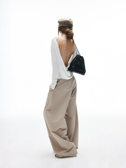 iamxiaa Twill Curved Seam 3d Arc Cut Women&