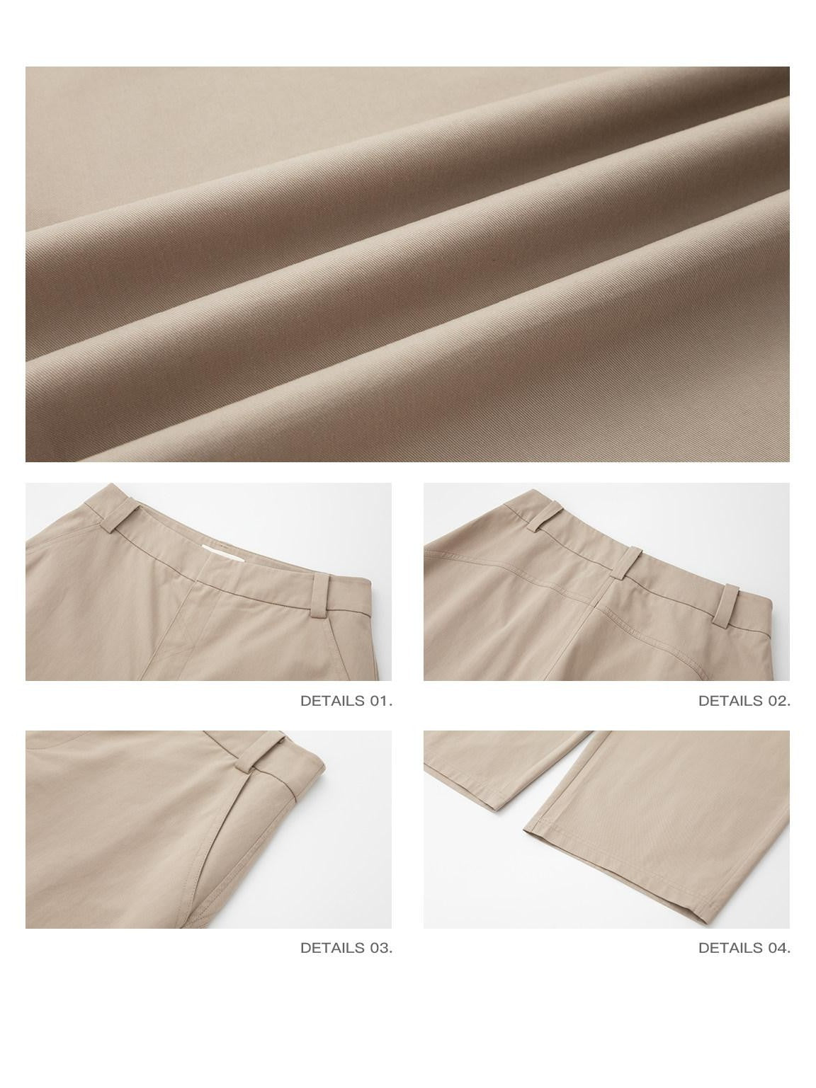 iamxiaa Twill Curved Seam 3d Arc Cut Women&