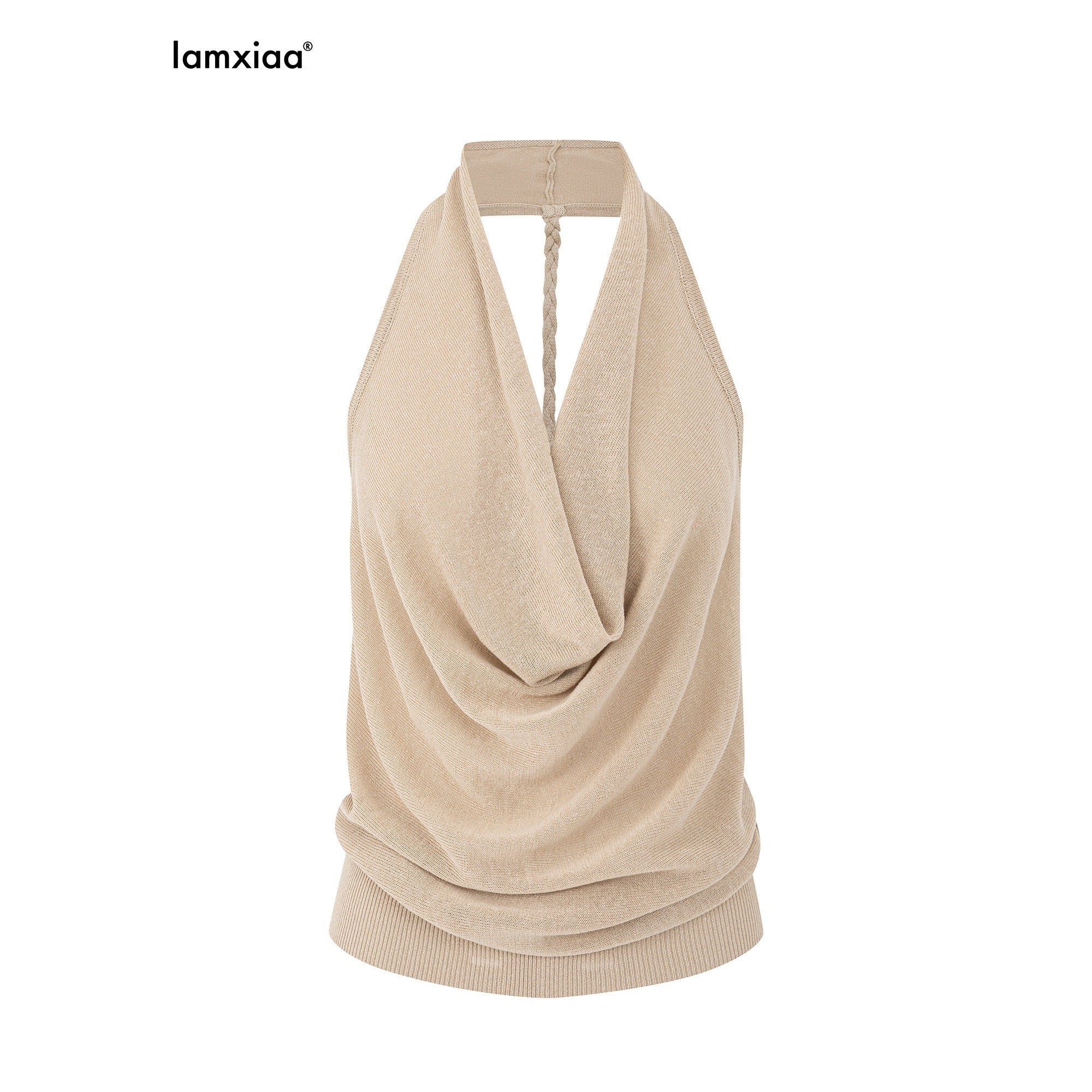 iamxiaa_Two_Tone_Braided_Halter_Cowl_Backless_Women&