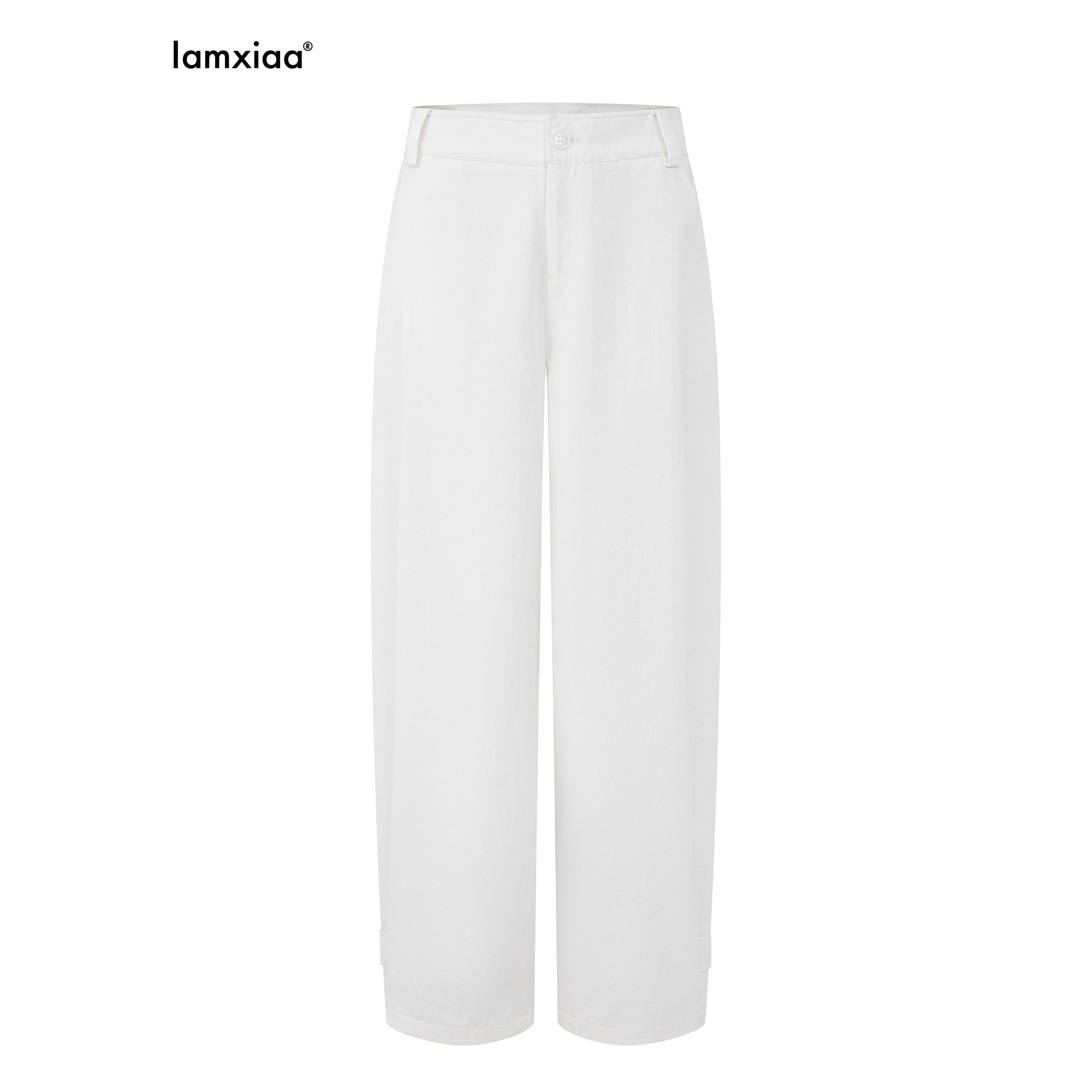 iamxiaa_Two_Tone_Curved_Hem_Low_Waist_Women&