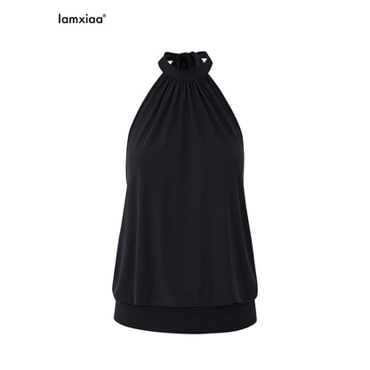 iamxiaa_Two_Tone_Open_Back_Cutout_Shoulder_Tie_Women&