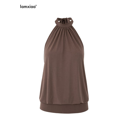 iamxiaa_Two_Tone_Open_Back_Cutout_Shoulder_Tie_Women&
