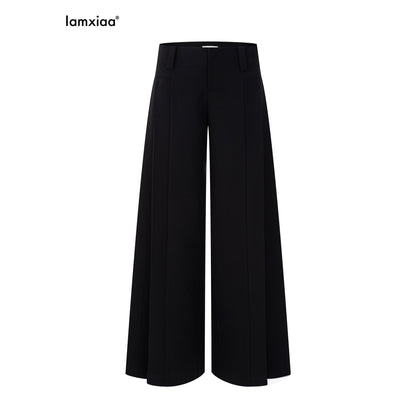 iamxiaa_Two_Tone_Pressed_Wide_Pleats_No_Waistband_Women&