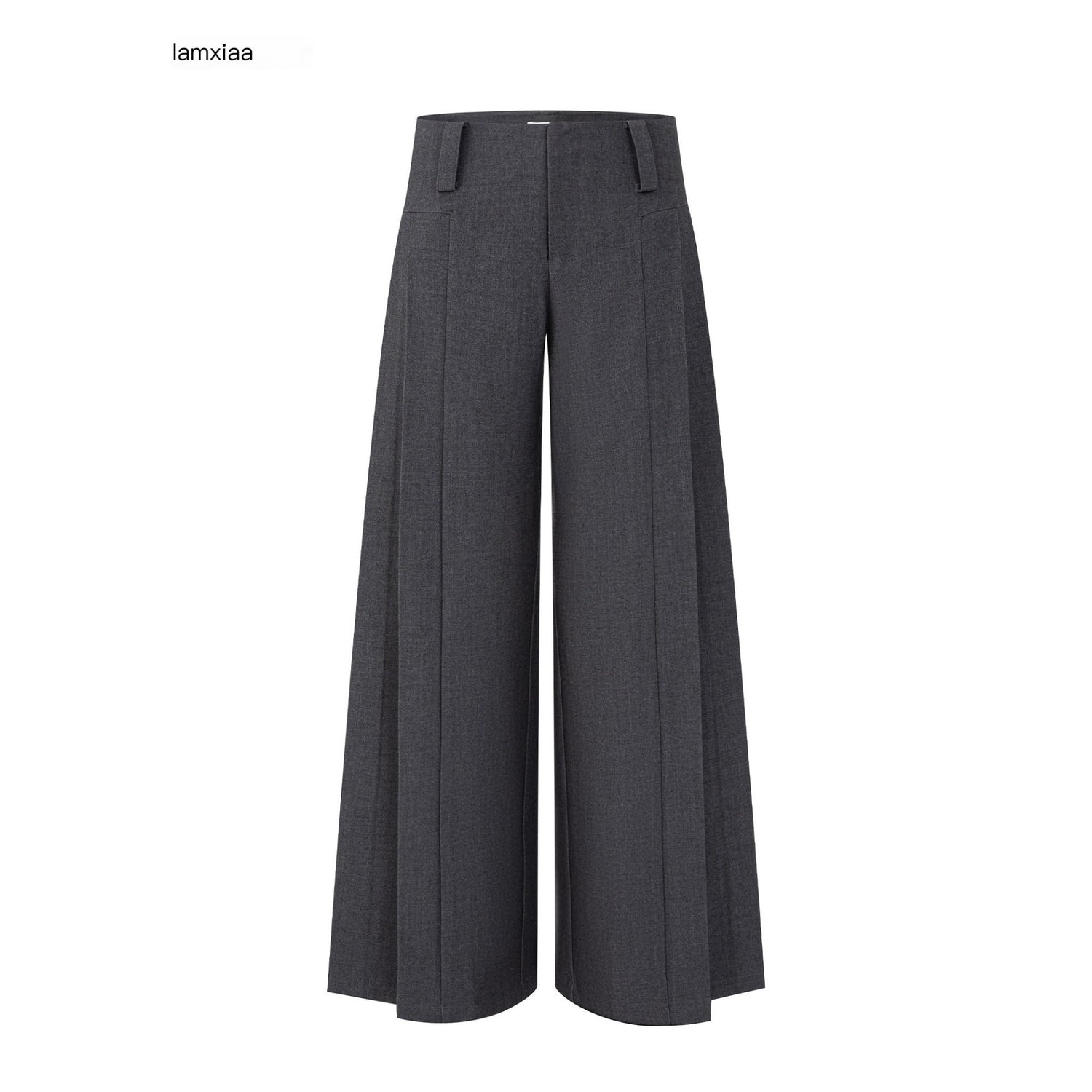 iamxiaa_Two_Tone_Pressed_Wide_Pleats_No_Waistband_Women&