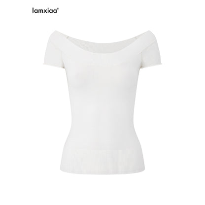 iamxiaa_Two_Tone_Reversible_Wide_Crew_Neck_Ribbed_Hem_Women&