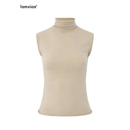 iamxiaa_Two_Tone_Stand_Collar_Rolled_Hem_Women&
