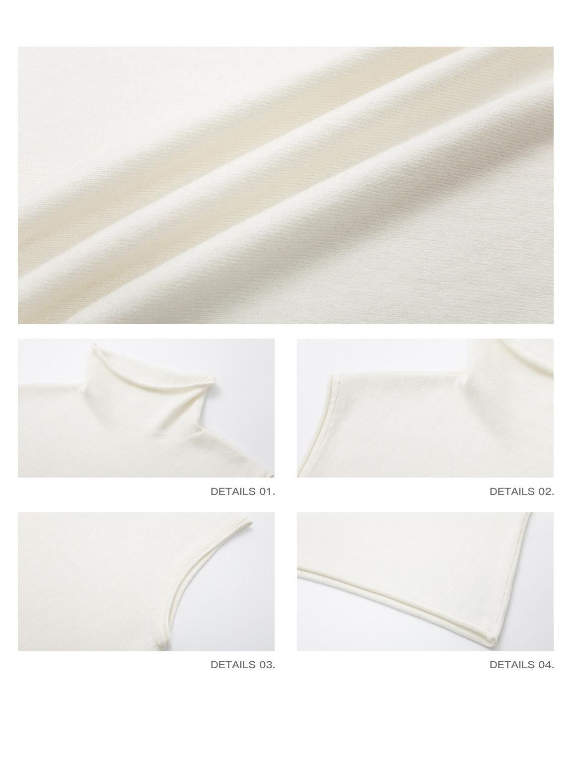 iamxiaa Two Tone Stand Collar Rolled Hem Women&