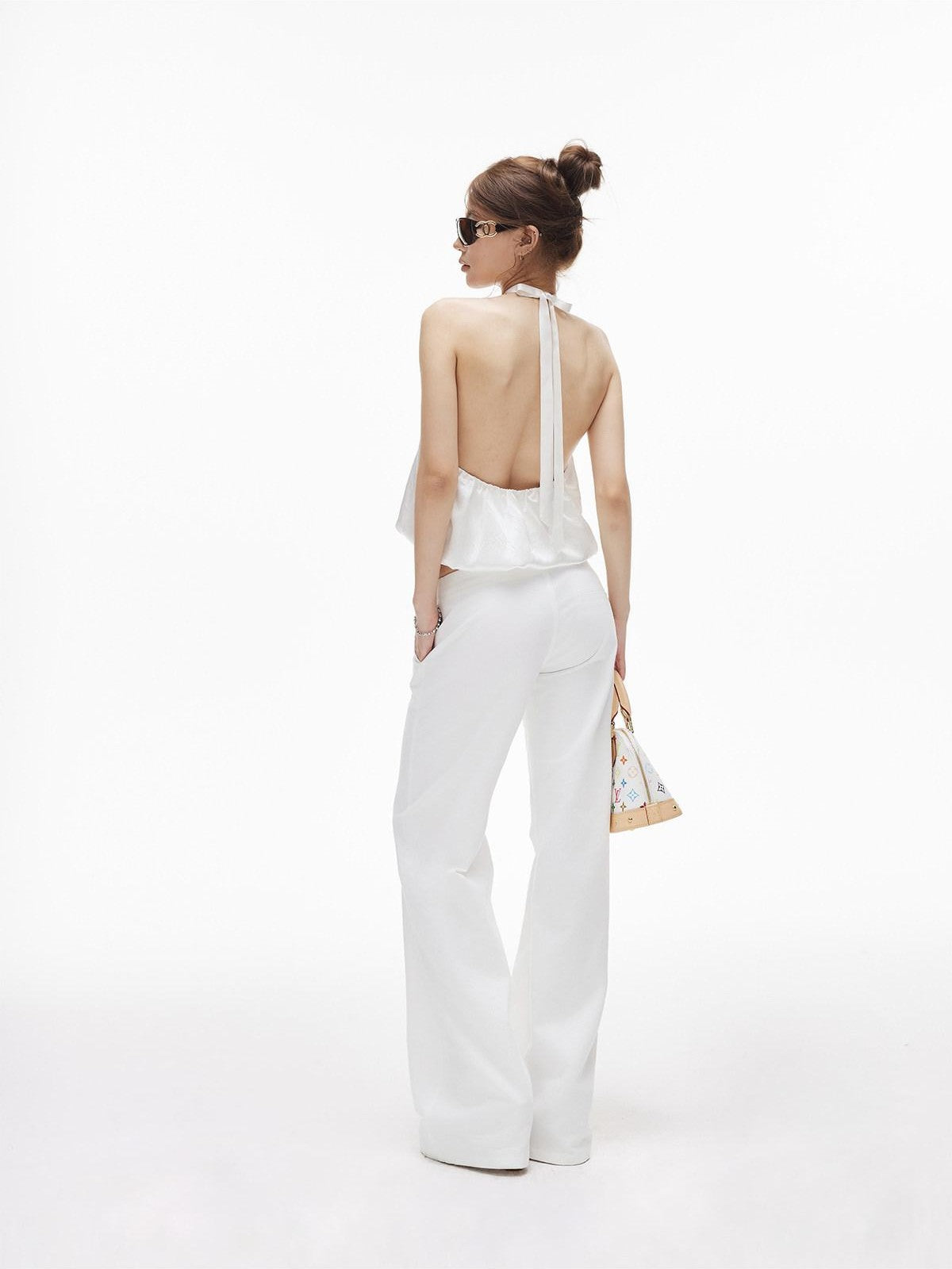 iamxiaa Two Tone Street Low Rise Drawstring Slim Women&