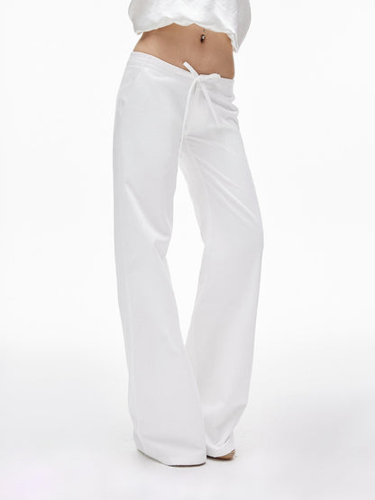 iamxiaa Two Tone Street Low Rise Drawstring Slim Women&
