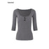 iamxiaa_Two_Tone_U_Neck_Henley_Bone_Button_Women&