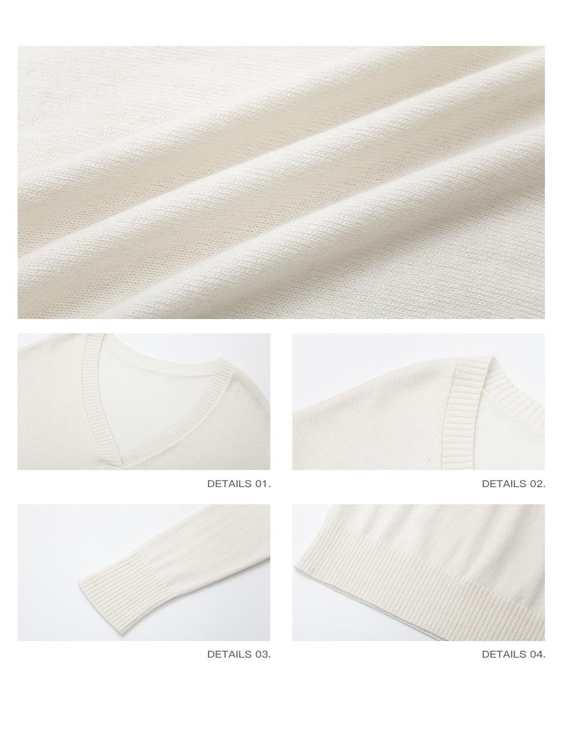 iamxiaa Two Tone V-neck Drop Shoulder Women&
