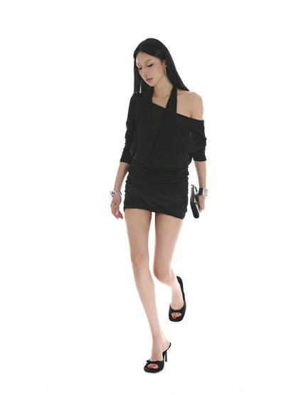 iamxiaa Two Tone Wide Folded Edge Rib Twist Women&