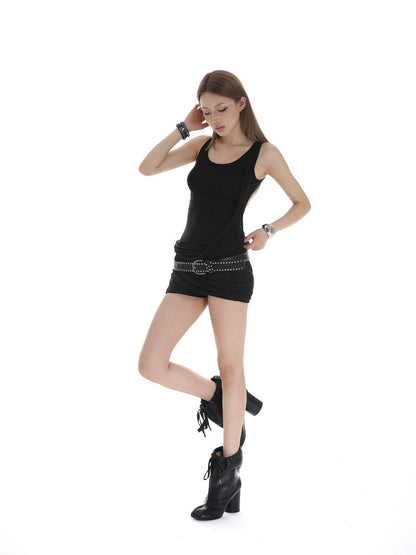 iamxiaa Two Tone Wide Folded Edge Rib Twist Women&