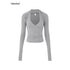 iamxiaa_V-neck_Halter_Waist_Cinching_Slim_Fit_Two_Piece_Women&