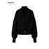 iamxiaa_Vertical_Rib_Turndown_Collar_Horn_Toggle_Lantern_Sleeve_Women&