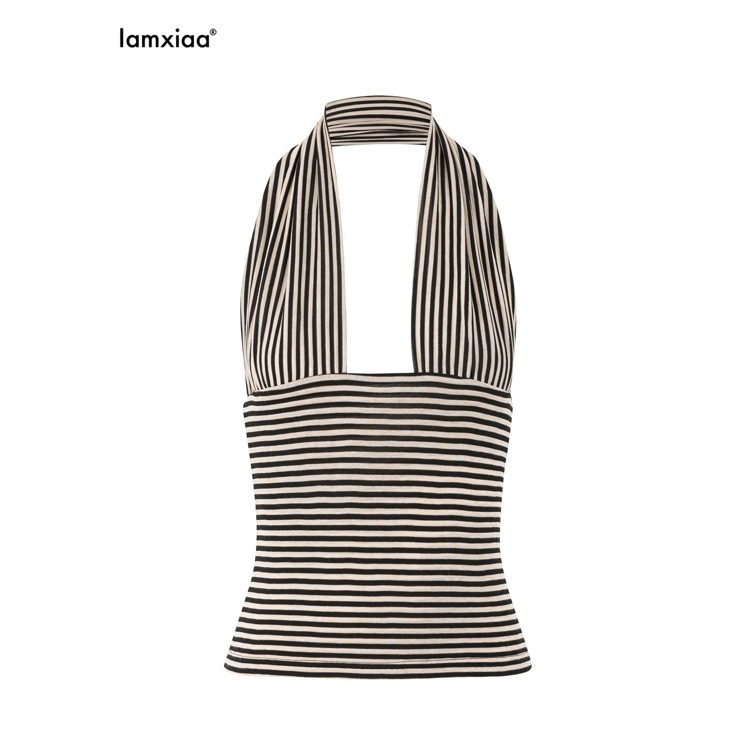 iamxiaa_Vintage_Black_Brown_Striped_Wide_Strap_Low_Back_Women&