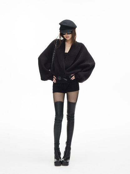 iamxiaa Vintage Chunky Cable Knit Ribbed Slim Women&