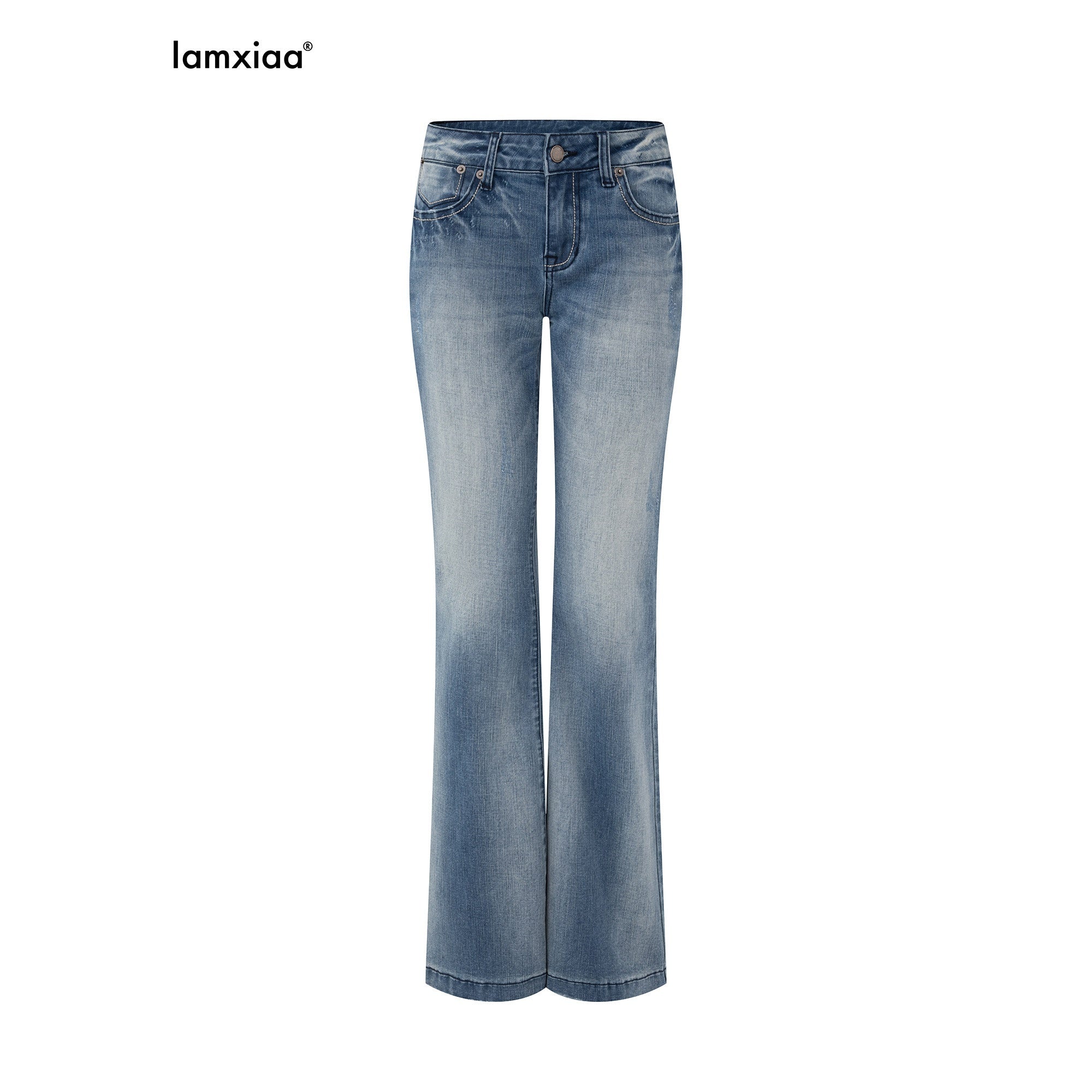 iamxiaa_Vintage_Gradient_Washed_Low_Rise_Slim_Micro_Flare_Women&