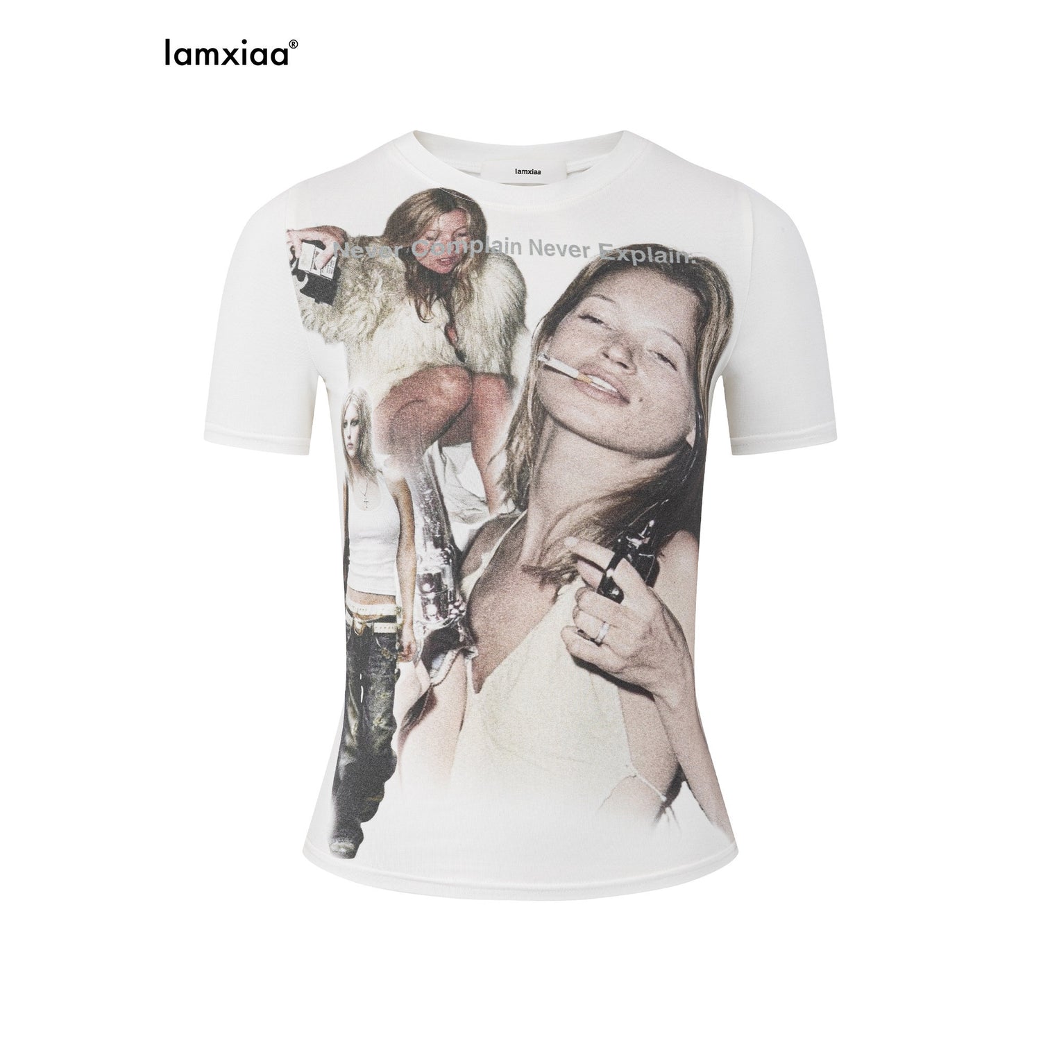 iamxiaa_Vintage_Portrait_Textured_Print_Crewneck_Women&