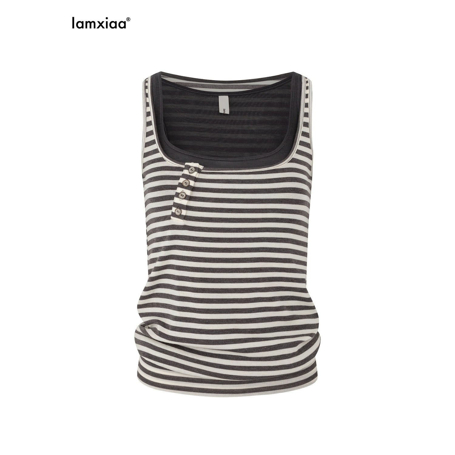 iamxiaa_Vintage_Striped_Faux_Layer_Henry_Placket_Contrast_Women&