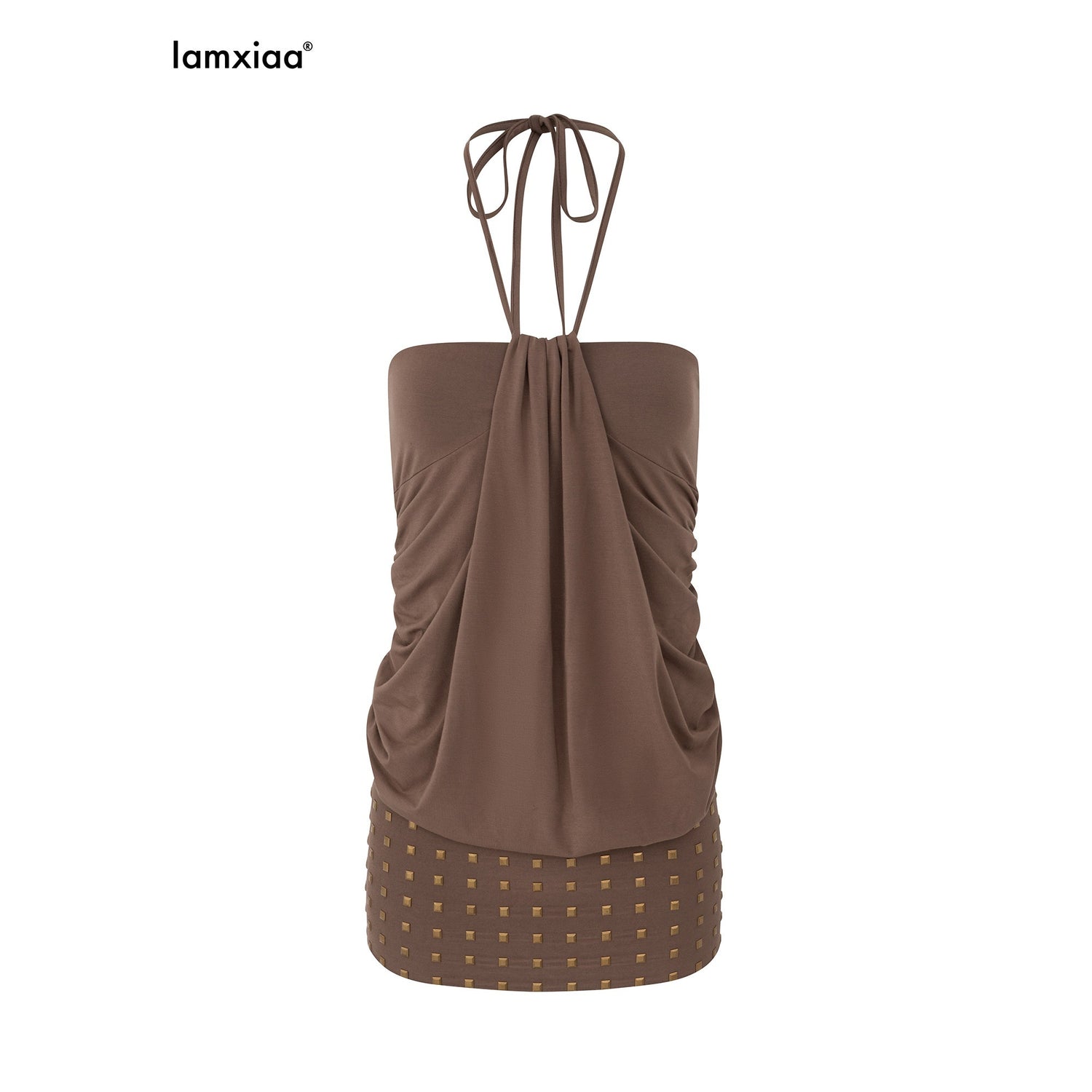 iamxiaa_Vintage_Studded_Lace_Up_Halter_Waist_Cinched_Women&